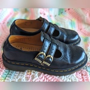 Black Dr. Martens Mary Janes US 7